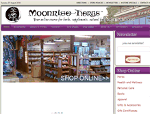 Tablet Screenshot of moonriseherbs.com